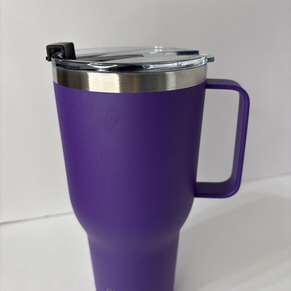 mininoo 40 oz Tumbler with Handle.Insulated Tumbler. Purple - Picture 2 of 15